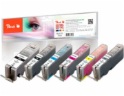 Peach 6-Combi Pack s čipem, kompatibilní s Canon PGI-570XL, CLI-571XL