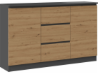 2D3S komoda 120x30x75 cm antracit/artisan