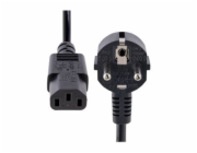 StarTech 1m (3ft) Computer Power Cord, 18AWG, EU Schuko to C13 Power Cord, 10A 250V, Black Replacement AC Cord, TV/Monitor Power Cable, Schuko CEE 7/7 to IEC 60320 C13 Power Cord - PC Power Supply Cab