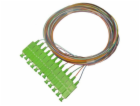 XtendLan FO pigtail SC/APC, 9/125, 0,9mm, 1m, sada 12 pig...