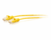 C2G 10ft (3m) Cat6a Snagless Unshielded (UTP) Slim Ethernet Network Patch Cable - Yellow - Patch kabel - RJ-45 (M) do RJ-45 (M) - 3 m - 4.8 mm - UTP - CAT 6a - lisovaný, provedení bez hrbolků - žlutá