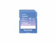 SanDisk Creator - Paměťová karta flash - 256 GB - Video Class V60 / UHS-II U3 / Class10 - SDXC UHS-II