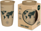 Coffee Format Termohrnek Hnědý s motivem mapy světa 350 ml