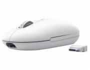 Trust Seron Slim/Kancelářská/Optická/3 200 DPI/USB+BT/Bílá