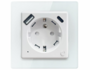 IMMAX NEO SMART chytrá vnitřní zásuvka Nexa s kolíkem (typ E)/ 16A/ 1x USB/ 1x USB-C/ PD 20W/ Wi-Fi/ LIDL/ TUYA