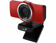 GENIUS webová kamera ECam 8000/ červená/ Full HD 1080P/ USB-C/ USB/ mikrofon