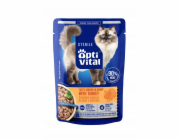 OPTIVITAL Sterile Tasty shreds in gravy with turkey - mokré krmivo pro kočky - 85g