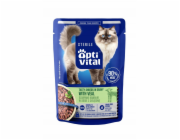 OPTIVITAL Sterile Tasty shreds in gravy with veal - mokré krmivo pro kočky - 85g