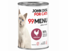 JOHN DOG 99 Menu Chicken - mokré krmivo pro kočky - 400g
