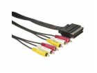 Neutralle Video kabel SCART samec - 6x C