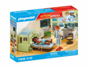 Playmobil Sada figurek pacienta s magnetickou rezonancí Action Heroes 71618