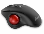 MediaRange Bezdrátová myš se 7 tlačítky, trackball, pravá, černá, červená