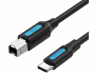 Kabel pro tiskárnu USB 2.0 typ C samec na B samec 1 m