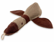 PafDog Kachna Doris Hračka pro psy z kůže a juty 30cm