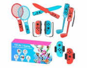 Hurtel Rodinný balíček 10 v 1 pro Nintendo Switch Sports – červený a modrý