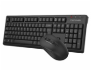 A4tech FG1200 FStyler, bezdrátový kancelářský set klávesnice s myší, 2,4G, černá