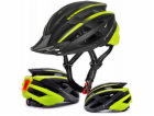 Wozinsky Cyklistická helma MTB s USB zadním světlem M - č...