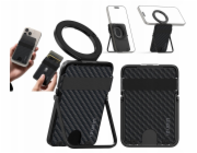 Ulanzi Magnetická peněženka ML25 MagSafe na karty 2 v 1 + stojánek na telefon