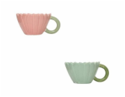 NENURODYTA_V Hrnek, zeleno-růžový, 0,2 l