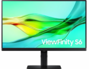Samsung ViewFinity S24D604UAU (61 cm (24 palců), černý, QHD, IPS, Daisy Chain, KVM, DP, HDMI, USB-C, 100Hz panel)