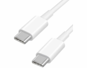 Goobay Silikonový kabel USB 2.0, bílý, USB-C samec - USB-C samec (bílý, 1,5 metru, PD 60 wattů)