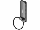 Goobay Goobay Slim 4portový rozbočovač USB typu C (šedý)