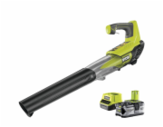 Ryobi ONE+ Akumulátorový foukač listí RBL18JB40F, 18 V (zeleno-černý, Li-ion baterie 4,0 Ah)