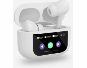 Joyroom PLATINET TWS SLUCHÁTKA S DOTYKOVÝM DISPLEJEM BEZDRÁTOVÁ SLUCHÁTKA BLUETOOTH 5.4 300MAH ANC BÍLÁ [46177]