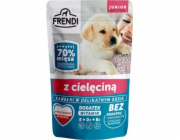 FRENDI Junior Kousky v jemné omáčce s telecím masem - Mokré krmivo pro psy - 100 g