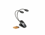 K&M 12271 Notenpultleuchte Twin Head Pro