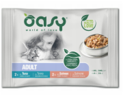 OASY Chunks in gravy Multipack Fish selection - mokré krmivo pro kočky - 4x85g
