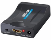BAZAR - WG - Audio video konvertor SCART na HDMI, černá - Poškozený obal (Komplet)
