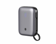 Platinet Powerbanka 10000 mAh 20W Power Delivery, 2xUSB-C, 1xUSB-A, kabel USB-C 1m, černá