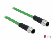 Molex PN DELOCK Netzwerkkabel M12 4 Pin D-code ST zu ST TPU 5m