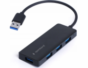 Gembird 4portový USB 3.2 (Gen. 1) HUB černý