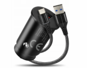everActive Autonabíječka CC-15QC QC3.0 18W 1xUSB + 1m kabel USB-C