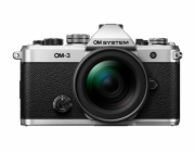 Olympus OM-3 body silver M.Zuiko ED 12-4