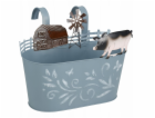 Home Styling Collection Kovový kryt na květináč RANCH s m...