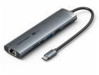 Dokovací stanice Vention USB-C 9v1 4K 60Hz 100W