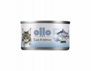 OLLO Cat nr 11 Tuna & Salmon in broth - wet cat food - 70g