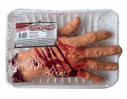 Halloween zakrvácená odseknutá ruka