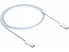 Akyga Kabel USB-C / USB-C 2.0 60W, bílá  1m