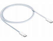Akyga Kabel USB-C / USB-C 2.0 60W, bílá  1m