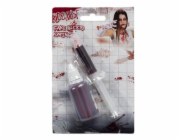 Stříkačka s lahví falešné krve