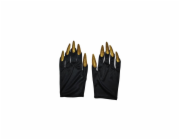 Rukavice s dlouhými nehty, zlaté