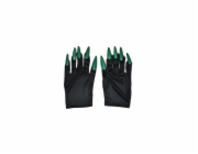 Rukavice s dlouhými nehty, zelené