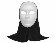 Halloween maska s kapucí, bílá