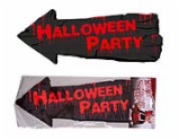 Nástěnná šipka Halloween party, 50 cm