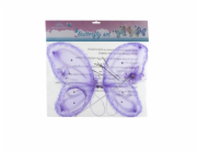 Kostýmový set motýla, fialová barva 