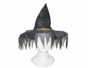 Čarodějnický černý klobouk  s třásněmi
